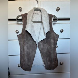 Brown and Cream Vest